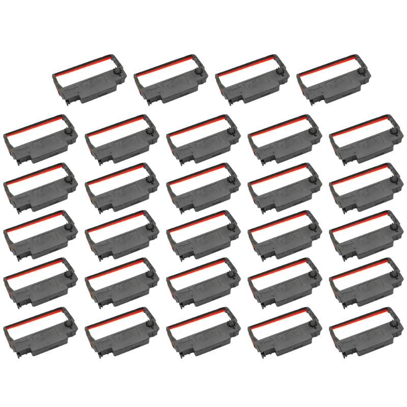 XY ริบบิ้นหมึกที่มีประสิทธิภาพแพ็ค 24 สีดําและสีแดงสําหรับ TM U220 M188B BTP M300