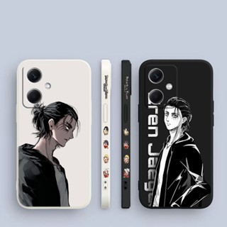 เคสโทรศัพท์มือถือ ซิลิโคน ลายอะนิเมะ Attack On Titan Eren Jaeger มีลายด้านข้าง สําหรับ XIAOMI REDMI Note 12 11 10 9 8 7 6 5 4 3 2 T S X A POCO M4 M3 M2 Pro Plus Max 5G