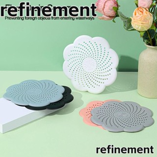 Refinement ที่กรองท่อระบายน้ําอ่างล้างจาน ป้องกันท่อระบายน้ําตก มีประโยชน์ ทําความสะอาดเส้นผม ดักจับขยะ อุปกรณ์ครัว ห้องน้ํา