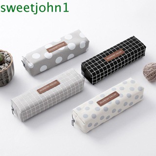 Sweetjohn กระเป๋าดินสอ ผ้าแคนวาส จุของได้เยอะ แบบสร้างสรรค์