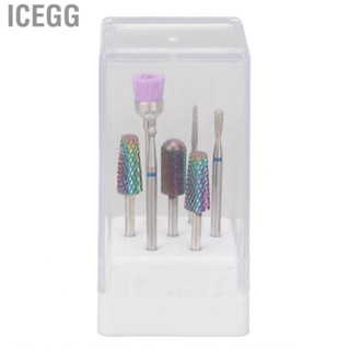 Icegg Nail Drill Bits Polishing Heads 7pcs For Hard Gel