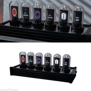 Zone Elekstube IPS Nixie Tube นาฬิกาดิจิทัล อิเล็กทรอนิกส์ ปฏิทิน 6 บิต LCD สําหรับ Time Gi