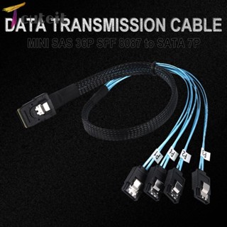 Tcuteit Cabledeconn สายเคเบิลแยก G0101 Mini SAS 36P SFF 8087 เป็น 4 SATA 7P