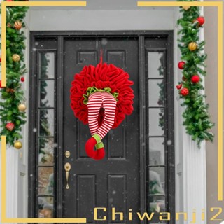 [Chiwanji2] พวงหรีดเอลฟ์น่ารัก สร้างสรรค์ สําหรับแขวนตกแต่งคริสต์มาส
