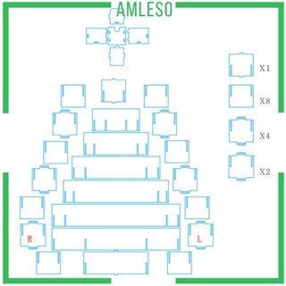 [Amleso] เครื่องประดับคริสต์มาส DIY สําหรับตู้ โต๊ะทานอาหาร