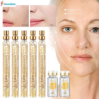 Hyaluronic Acid Anti-aging Gold 28k Moisturizing Skin Care เครื่องมือคอลลาเจนเซรั่มบำรุงผิวหน้า ICECUBES