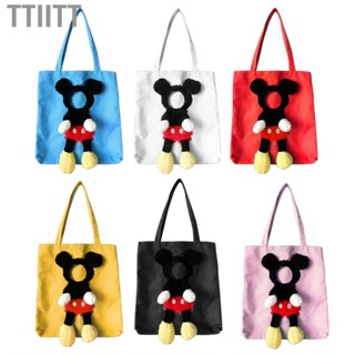 Ttiitt Canvas Shoulder Bag  Cute Cartoon Large  Tote for Street Photography