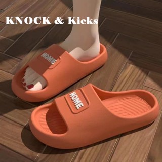  Knock &amp; Kicks Knock &amp; Kicks รองเท้าแตะหญิง รองเท้าแตะ ลำลองสำหรับผู้หญิง พื้นรองเท้าหนามาก Trendy fashion สบาย ทันสมัย B90H2YD 37Z230910