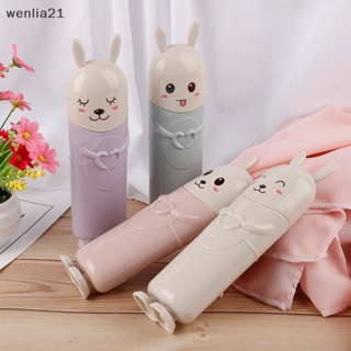 [wenlia21] กล่องใส่แปรงสีฟัน รูปกระต่าย แบบพกพา สไตล์บูติก