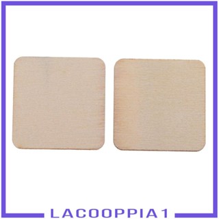 [Lacooppia1] แผ่นไม้เปล่า MDF ทรงสี่เหลี่ยมผืนผ้า สําหรับงานฝีมือ โมเดล ป้ายสัญลักษณ์ 100 ชิ้น DIY