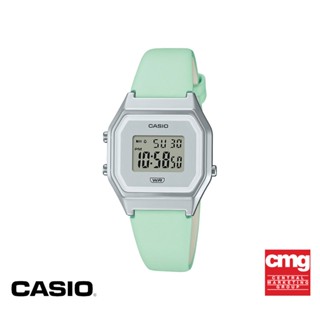 CASIO นาฬิกาข้อมือ CASIO รุ่น LA680WEL-3DF สายหนัง สีเขียว