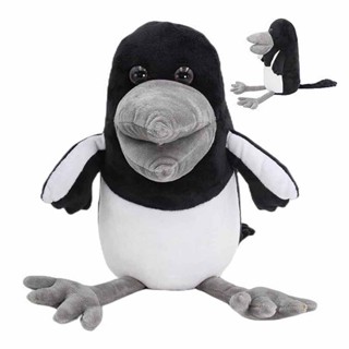 Steve and Maggie Plush Figure Toy Black Bird Crow Stuffed Animal Doll 22CM