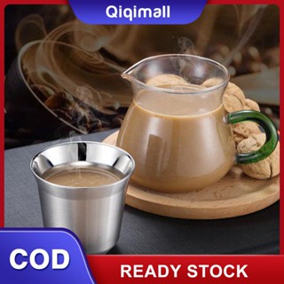 ถ้วยกาแฟสแตนเลสผนังสองชั้นมีสไตล์และสะดวกสบายเหมาะสำหรับคนรักเอสเปรสโซ ดีไซน์ทันสมัยหุ้มฉนวน Nespresso ทนทาน คุณภาพสูง Nespresso Pixie สะดวก &amp;#39;QIQI
