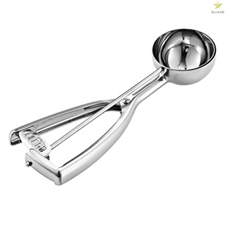 Aoresac Stainless Steel Ice Cream Spoon Cookie Dessert Food Scoop Scooper Cream Dipper Melon Baller with Trigger Release - Perfect for Ice Cream Lovers and Baking Enthusiasts