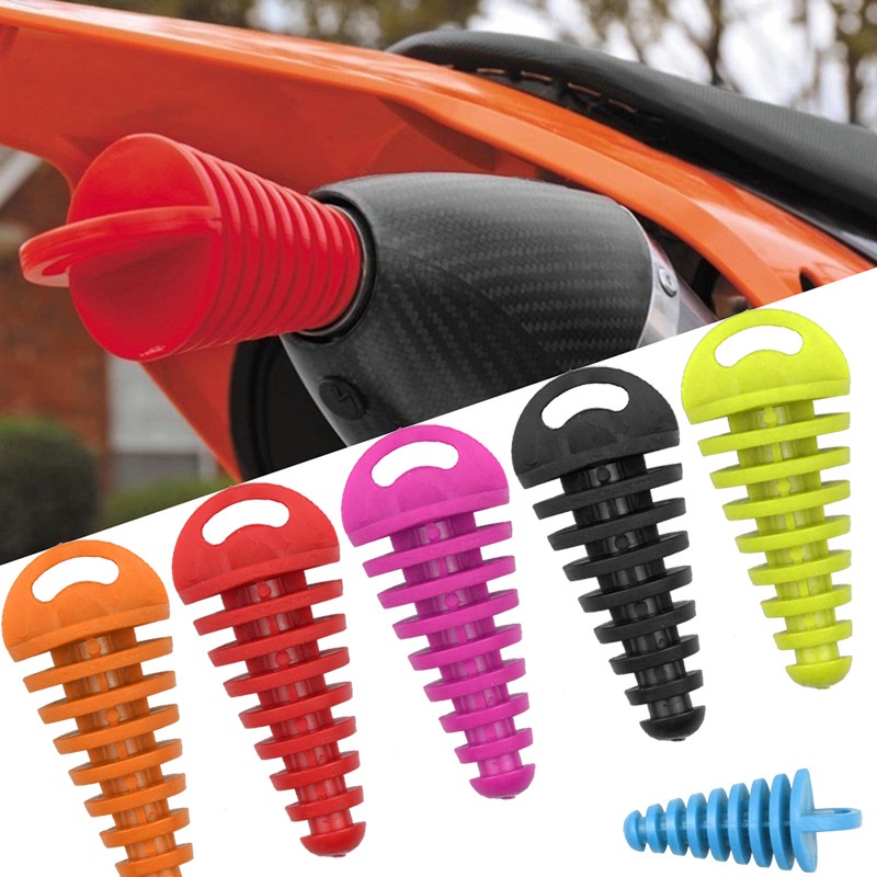 Exhaust Pipe Plug Protector Motorcycle Motocross Tailpipe Rubber for Pcx 2022 Cbr250Rr Arrow Exhaust