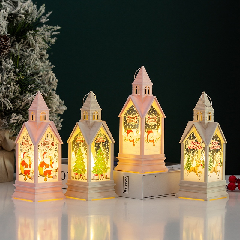 โคมไฟ LED รูปซานตาคลอส แบบพกพา สําหรับแขวนตกแต่งบ้าน เทศกาลคริสต์มาส ปีใหม่
