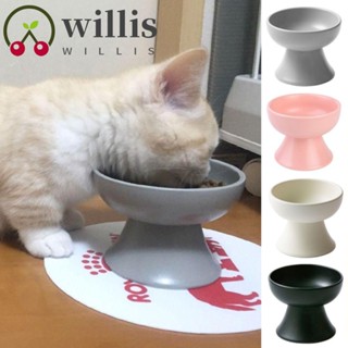 Willis ชามเซรามิค ป้องกันอาเจียน สีแคนดี้ สไตล์ญี่ปุ่น สําหรับสัตว์เลี้ยง สุนัข แมว