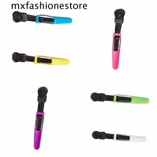 Mxfashione กิ๊บปากจระเข้ พลาสติก กันลื่น สีดํา สีชมพู สําหรับร้านทําผมผู้หญิง 6 ชิ้น ต่อชุด