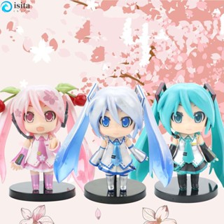 ISITA โมเดลตุ๊กตาฟิกเกอร์ Miku Hatsune ของเล่นสะสม สําหรับเด็ก