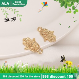 【🏭เครื่องประดับ DIY🏭】จี้ทองคําแท้ 14K รูปฝ่ามือ สําหรับทําเครื่องประดับ สร้อยข้อมือ DIY【จี้ / ลูกปัดห้อย/จี้สร้อยคอ/จี้ทอง/จี้ห้อย】