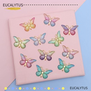 Eutus ต่างหูเรซิ่น รูปผีเสื้อน่ารัก 10 ชิ้น