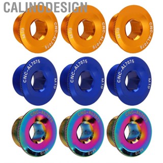 Calinodesign 3pcs M19 Bike Crank Cover Crankset Screw Fixing Replacement