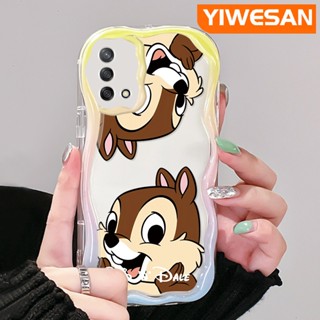 เคสโทรศัพท์มือถือ ซิลิโคนนุ่ม ใส กันกระแทก ลายการ์ตูนชิพน่ารัก สีครีม สําหรับ OPPO A74 4G A95 4G F19 F19S Reno 6 Lite