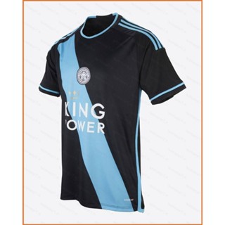 Fb 2023-24 เสื้อยืดแขนสั้น พิมพ์ลาย Leicester City Third Away Jersey Fans พลัสไซซ์ สําหรับทุกเพศ