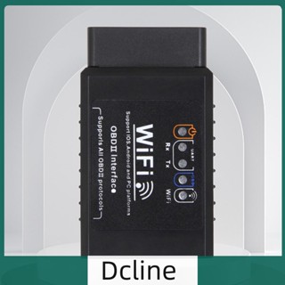 [Dcline.th] เครื่องตรวจจับความผิดพลาดของรถยนต์ OBD2 WIFI ELM327 V1.5 Code Reader 9-16V