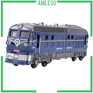 [Amleso] โมเดลรถไฟของเล่น สเกล 1:87 อัลลอย พร้อมไฟดนตรี