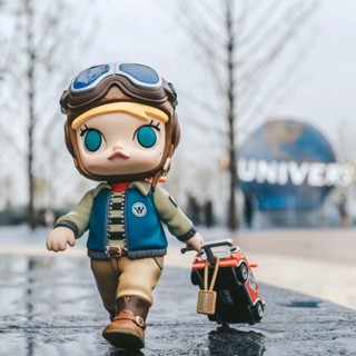 【ของแท้】ตุ๊กตาฟิกเกอร์ Popmart Molly Traveller Lao Fuzi Back to the Future ขนาดใหญ่ สําหรับประดับ ของขวัญ