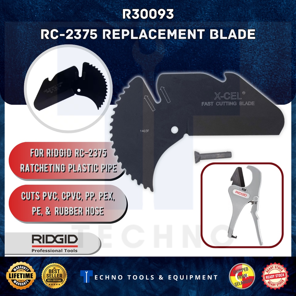 RIGID 30093 สําหรับเครื่องตัดพลาสติก Ridgid 30088 ใหม่ &
