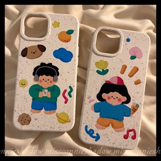 เคสโทรศัพท์มือถือ ย่อยสลายได้ เป็นมิตรกับสิ่งแวดล้อม ลายการ์ตูนกราฟฟิตี้ ดอกไม้ สําหรับ IPhone 14 13 11 15 12 Pro MAX 7plus XR 6 8 15 7 6S Plus X XS MAX SE 2020