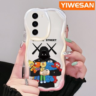 เคสโทรศัพท์มือถือแบบนิ่ม ใส กันกระแทก ลายการ์ตูน Sesame Street สําหรับ Samsung S23 Plus S23 Ultra