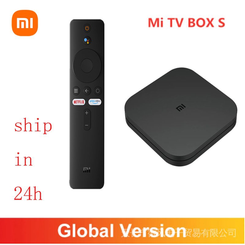 Xiaomi mi box s 4k global version 2021 us tv ultra hd กล่องทีวี