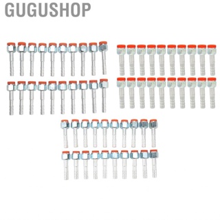 Gugushop Refrigerant Hose Barb Connectors High Strength Straight Aluminum AC Fitting Rustproof for Cars Trucks