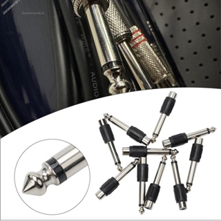 【GRCEKRIN】Jack Audio Adapter 1/4 Male 6.35mm Plug Connector 10Pcs Mono New Hot Practical