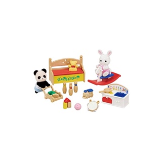 Sylvanian Families ชุดตุ๊กตาและเฟอร์นิเจอร์ [ชุดของเล่นครบชุด - กระต่ายขาว, เบบี้แพนด้า] Df-20