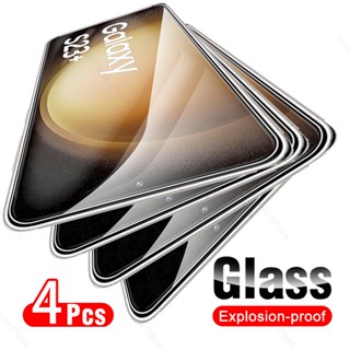 4Pcs Glass For Samsung Galaxy S23+ Protective Glass Galax S23 S22 S21 Plus S22+ S21+ S23Plus S22Plus Full Cover Screen Protector