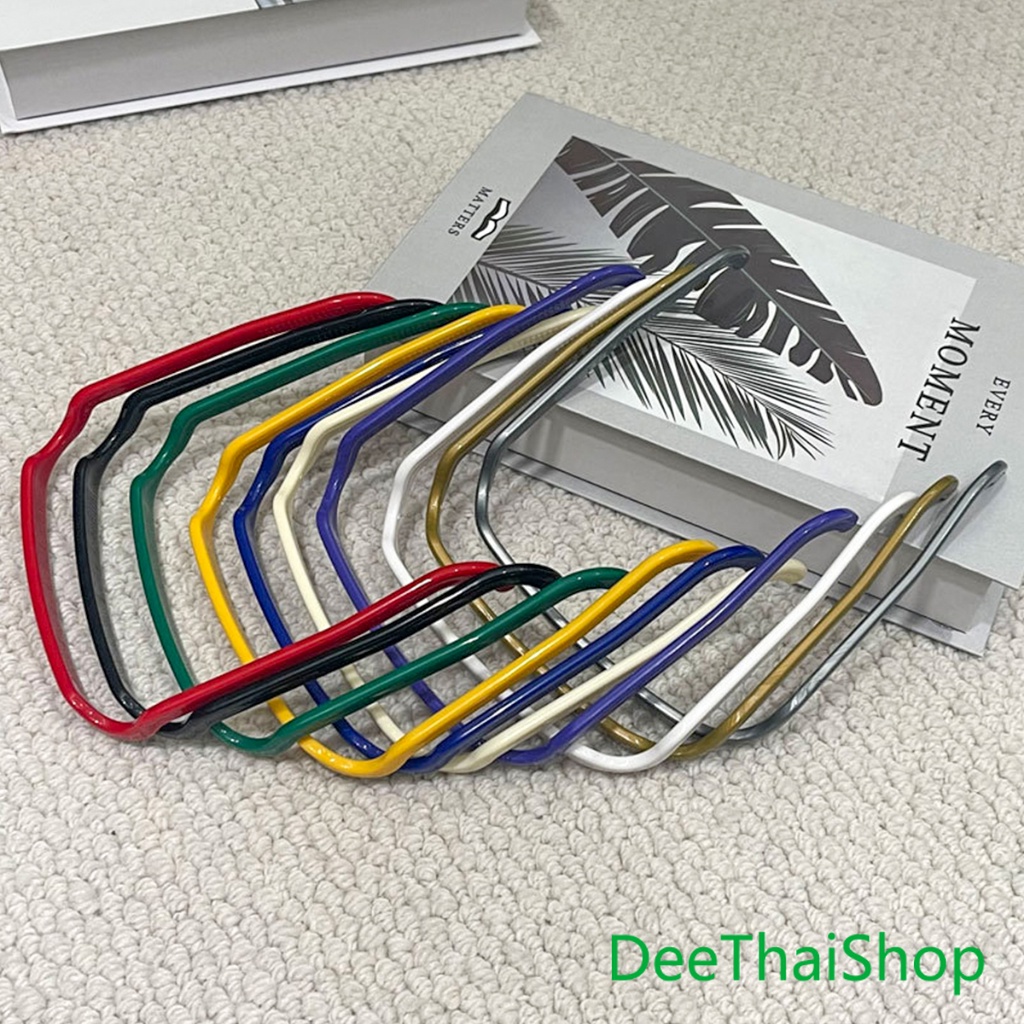 DeeThai ที่คาดผมทรงแว่น แบบหนา สี่เหลี่ยมจัตุรัส มองไม่เห็น สําหรับผู้หญิง ผู้ชาย ทำผม headband ราคา ถูกที่สุด ดีลบีเคเค แกลเลอรีภาพที่ 7