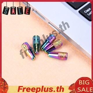 ฝาครอบวาล์วแรงดันสูง อลูมิเนียม สีรุ้ง ทนทาน สําหรับรถจักรยาน Presta Valves [freeplus.th] 5 ชิ้น