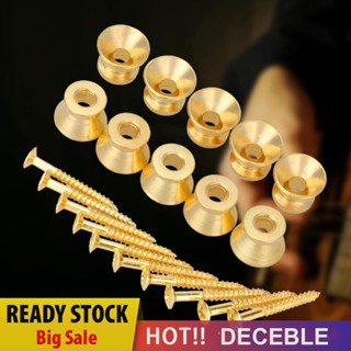 [Deceble.th] หัวเห็ดอัลลอย อุปกรณ์เสริม สําหรับสายกีตาร์ เบส 10 ชิ้น