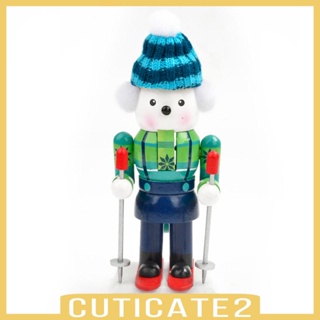 [Cuticate2] พร็อพแครกเกอร์ไม้ ธีมสัตว์ 18 ซม. สําหรับตกแต่งบ้านตุ๊กตา 4 ชิ้น