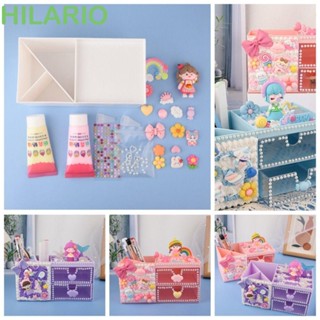 Hilario ที่ใส่ปากกากาวครีม พลาสติก แฮนด์เมด ความจุขนาดใหญ่ อเนกประสงค์ DIY สําหรับเด็ก