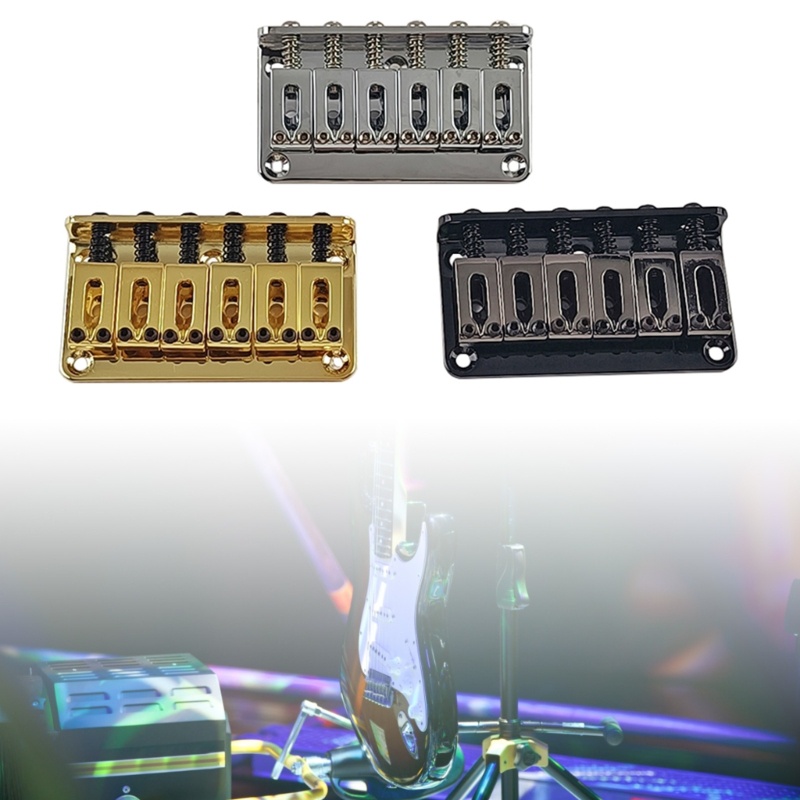 SUIT Guitar Bridge Alloy 6-String Fixed Hardtail Guitar Bridge พร้อมสกรู 5 ตัว