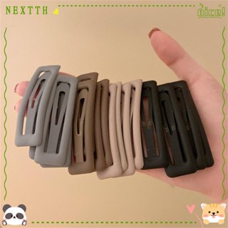 Nextth กิ๊บติดผม เนื้อแมตต์ สีเทาหวาน 1 ชิ้น