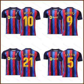 เสื้อกีฬาแขนสั้น ลายทีมชาติฟุตบอล Messi Suarez Sergio Jong NS2 2022-2023 ชุดเหย้า SN2