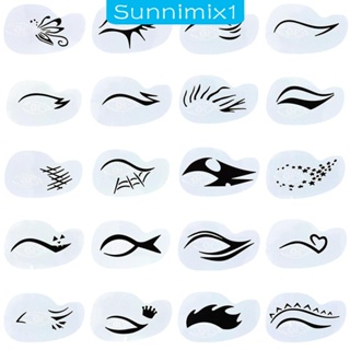 [Sunnimix1] แม่แบบเพ้นท์หน้า ลายฉลุ น้ําหนักเบา ใช้ซ้ําได้ สําหรับเด็ก แต่งหน้า ปาร์ตี้ DIY