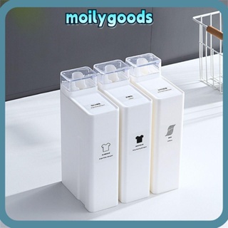 Moilyhd ขวดน้ํายาซักผ้า ขวดพลาสติก น้ํายาปรับผ้านุ่ม สีขาว รีฟิล แชมพู