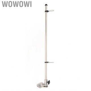 Wowowi Marine Rail Mount Flag Pole Sturdy 560mm Simple Installation Reliable for 22.2 To 25mm  Diameter